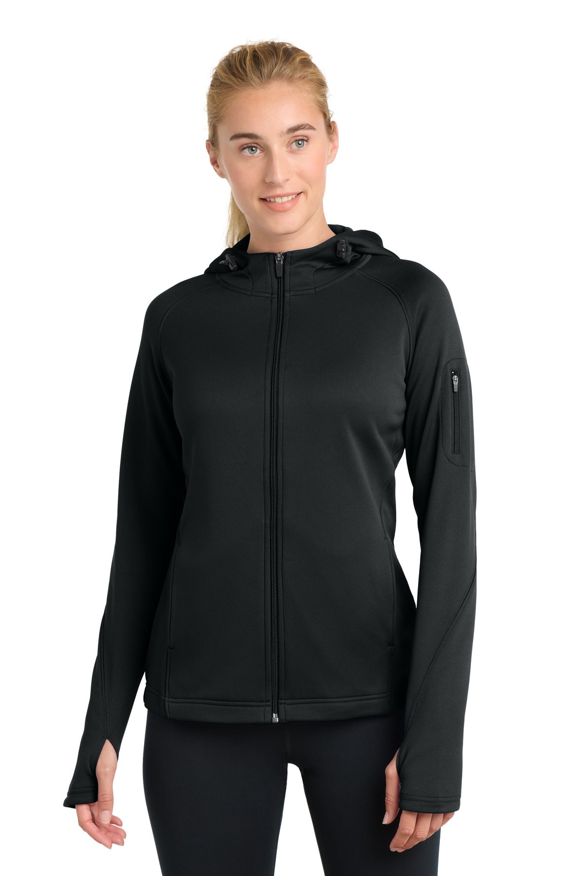 Sport-Tek® Women's Tech Fleece Full-Zip Hooded Jacket L248
