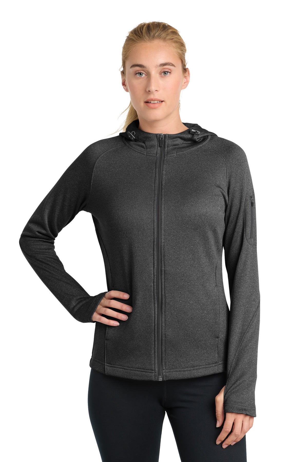 Sport-Tek® Women's Tech Fleece Full-Zip Hooded Jacket L248