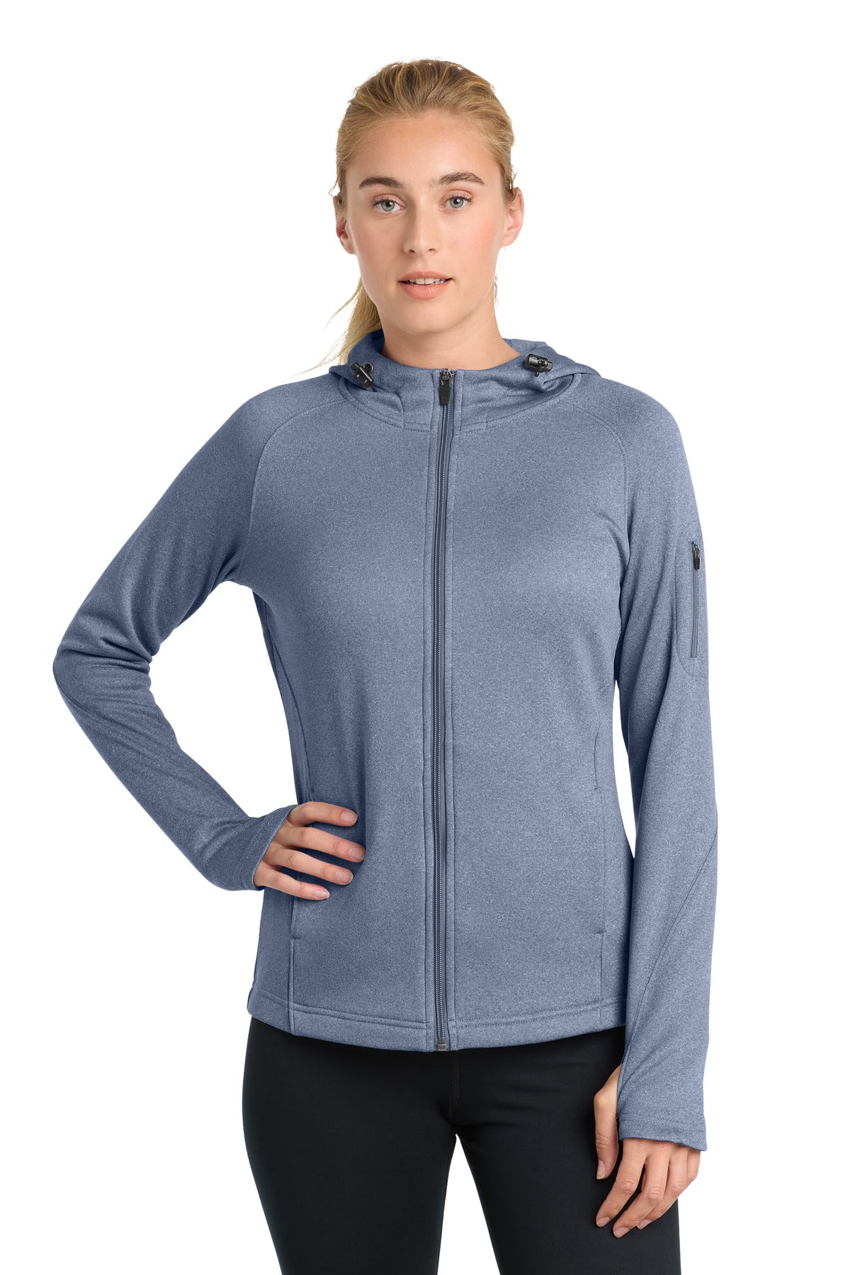 Sport-Tek® Women's Tech Fleece Full-Zip Hooded Jacket L248
