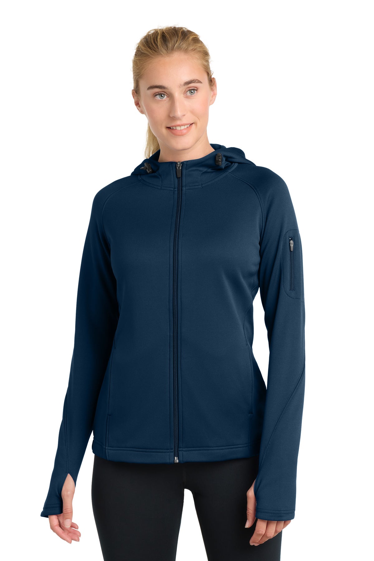 Sport-Tek® Women's Tech Fleece Full-Zip Hooded Jacket L248