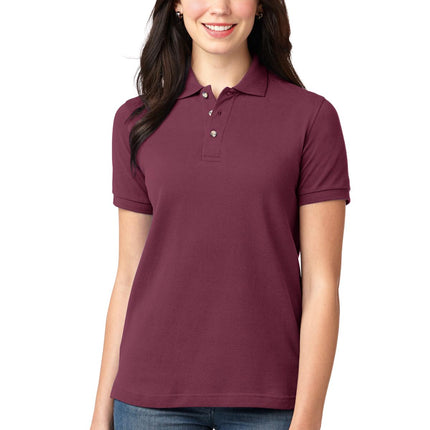 Port Authority ® Women's Heavyweight Cotton Pique Polo.  L420