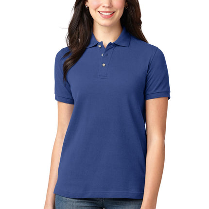 Port Authority ® Women's Heavyweight Cotton Pique Polo.  L420