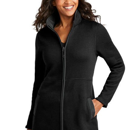 Port Authority ® Women's Arc Sweater Fleece Long Jacket L425