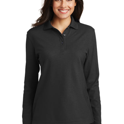 Port Authority ® Women's Silk Touch Long Sleeve Polo.  L500LS