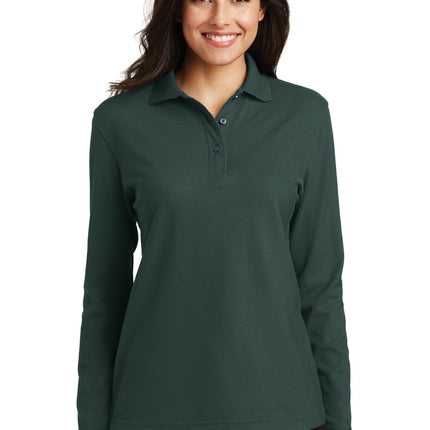 Port Authority ® Women's Silk Touch Long Sleeve Polo.  L500LS