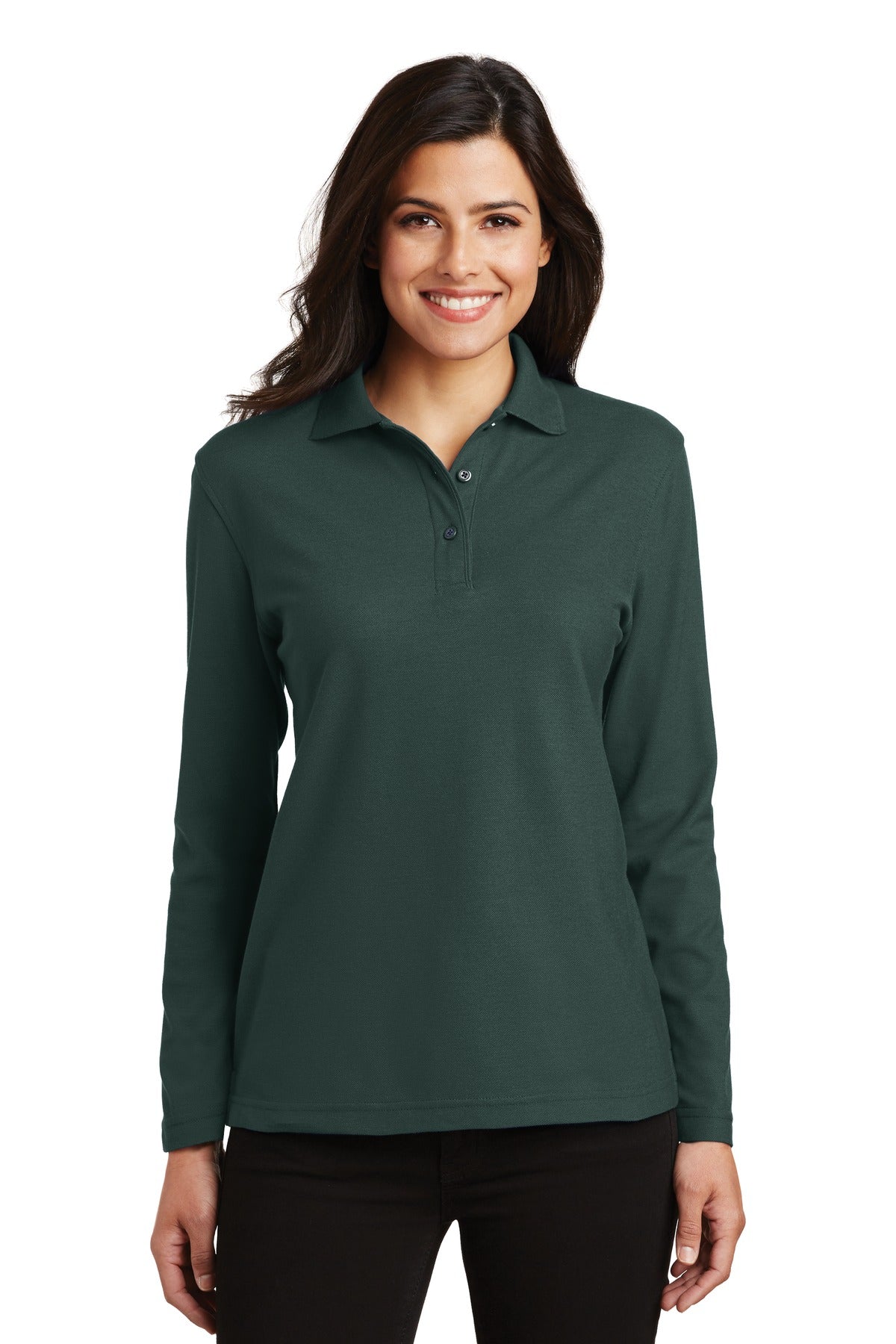 Port Authority ®  Women's Silk Touch Long Sleeve Polo.  L500LS