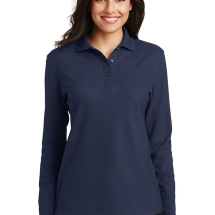 Port Authority ® Women's Silk Touch Long Sleeve Polo.  L500LS