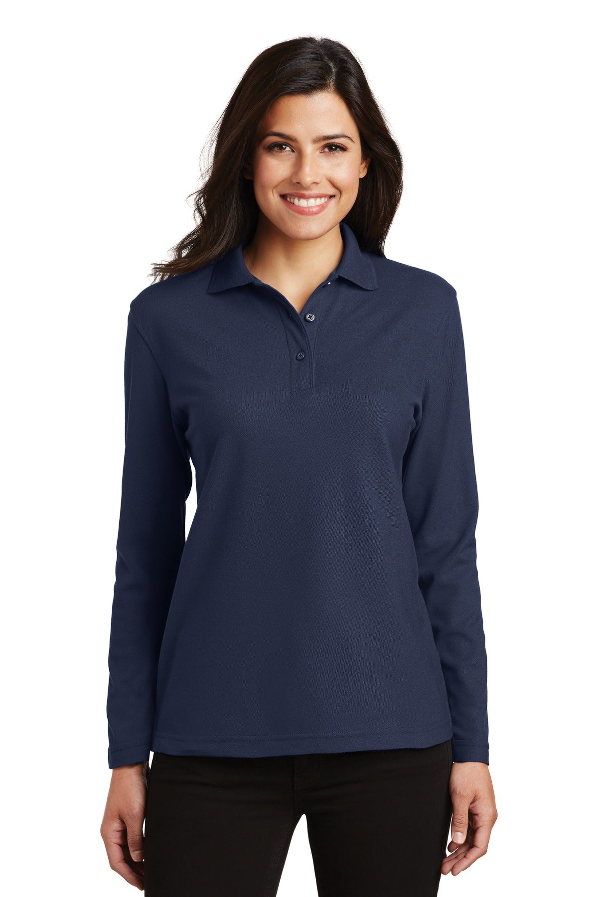 Port Authority ®  Women's Silk Touch Long Sleeve Polo.  L500LS