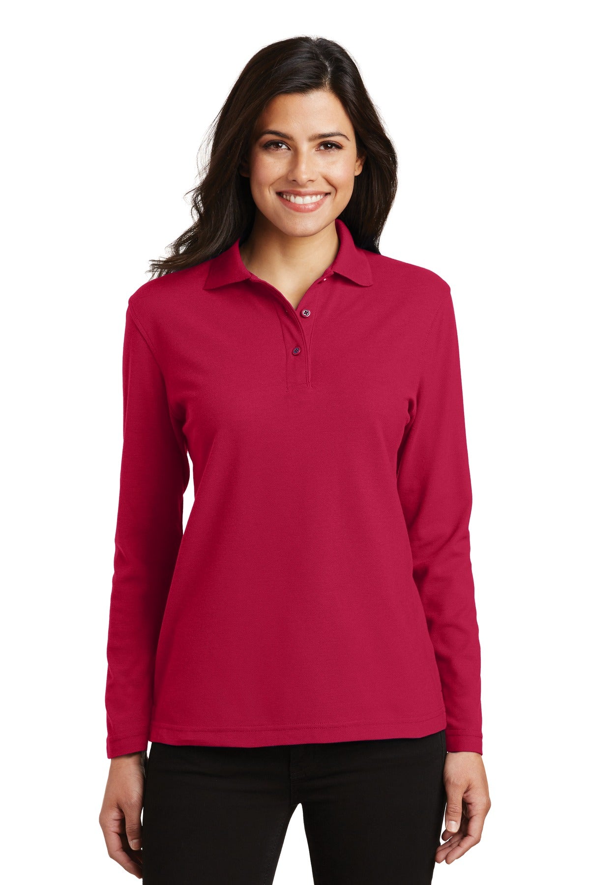 Port Authority ®  Women's Silk Touch Long Sleeve Polo.  L500LS