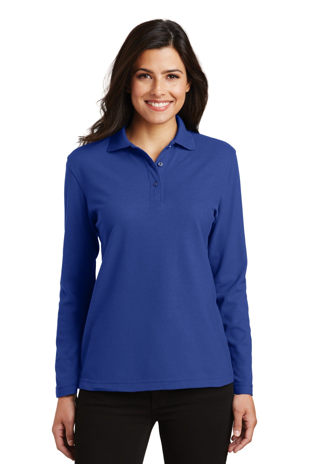 Port Authority ®  Women's Silk Touch Long Sleeve Polo.  L500LS