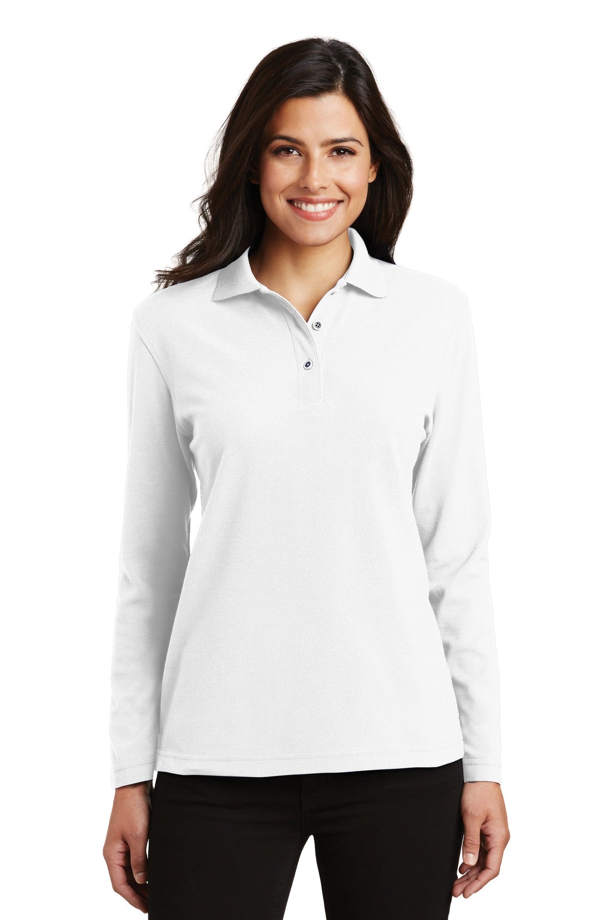 Port Authority ®  Women's Silk Touch Long Sleeve Polo.  L500LS