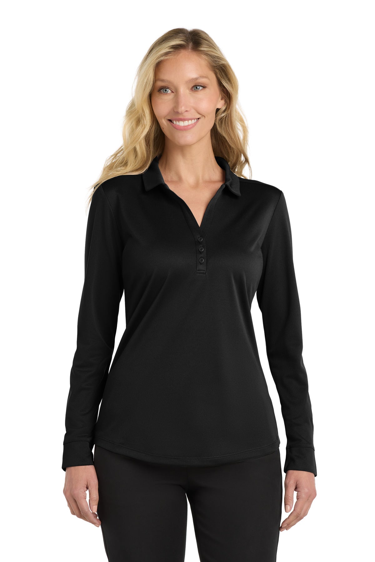 Port Authority  ®  Women's Silk Touch Performance Long Sleeve Polo. L540LS