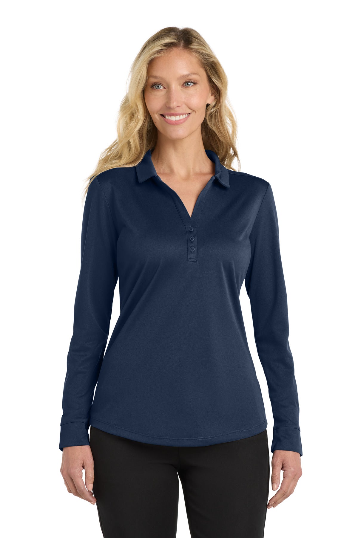 Port Authority  ®  Women's Silk Touch Performance Long Sleeve Polo. L540LS
