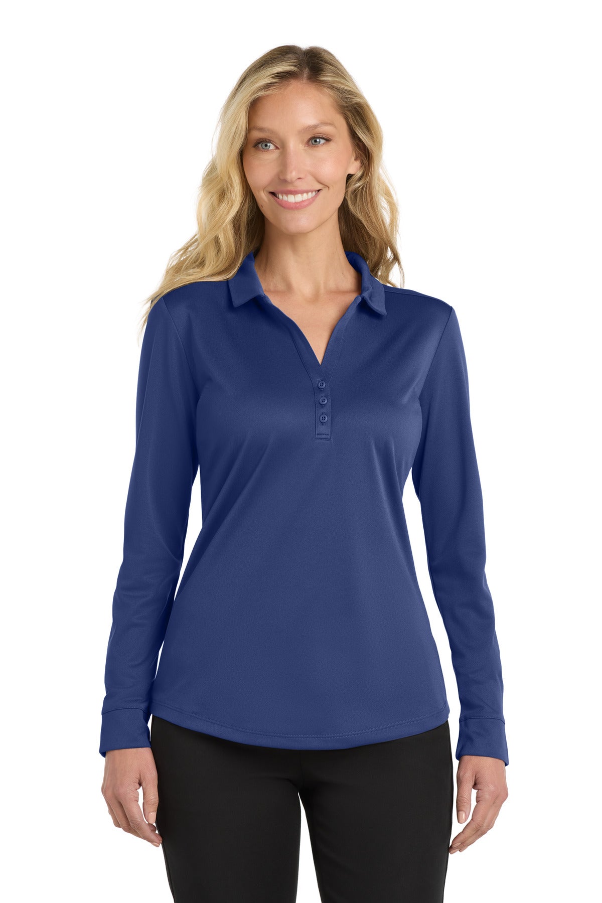 Port Authority  ®  Women's Silk Touch Performance Long Sleeve Polo. L540LS