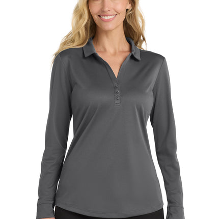 Port Authority  ® Women's Silk Touch     Performance Long Sleeve Polo. L540LS