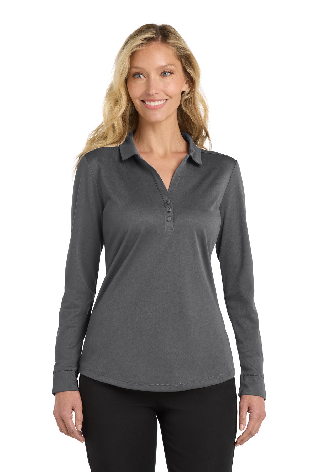 Port Authority  ®  Women's Silk Touch Performance Long Sleeve Polo. L540LS