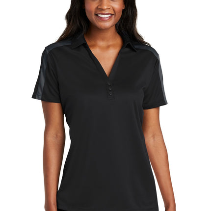 Port Authority ® Women's Silk Touch Performance Colorblock Stripe Polo. L547