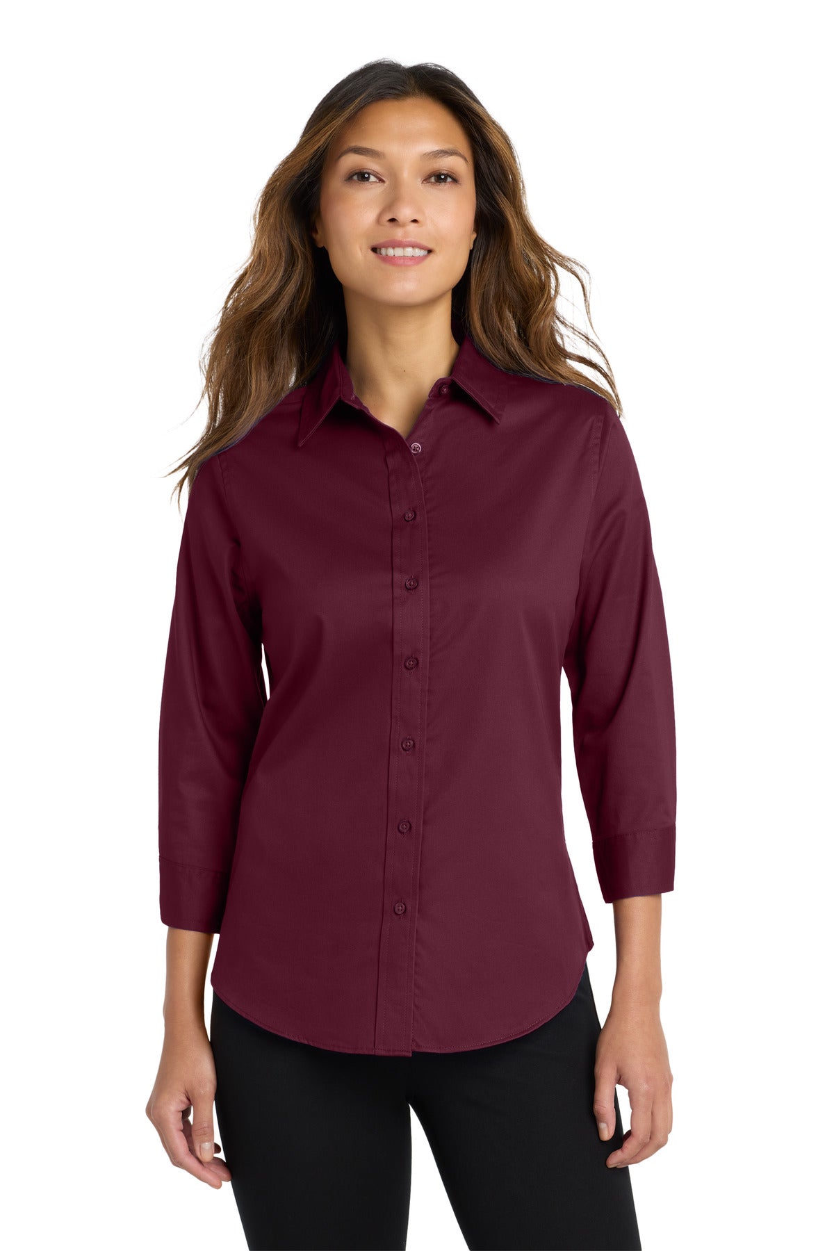 Port Authority® Women's 3/4-Sleeve Easy Care Shirt L612