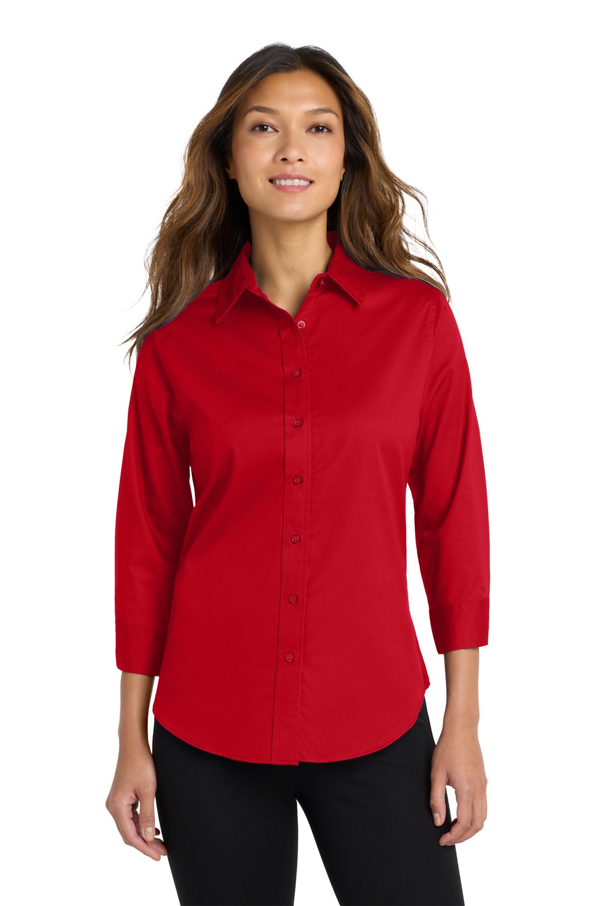 Port Authority® Women's 3/4-Sleeve Easy Care Shirt L612