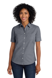 Port Authority® Women's Short Sleeve SuperPro Oxford Shirt L659