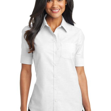 Port Authority ® Women's Short Sleeve SuperPro   Oxford Shirt. L659
