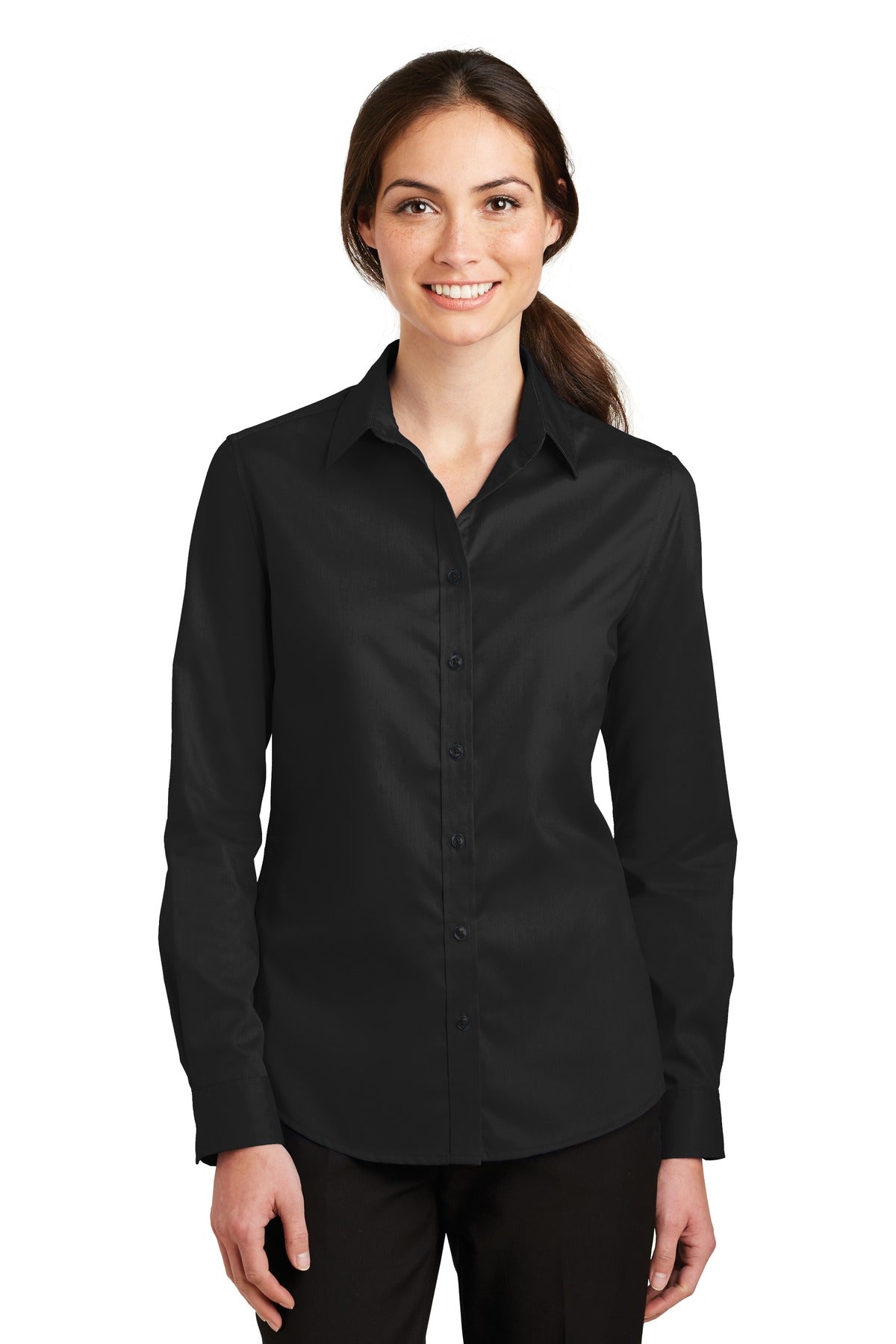 Port Authority® Women's SuperPro Twill Shirt L663