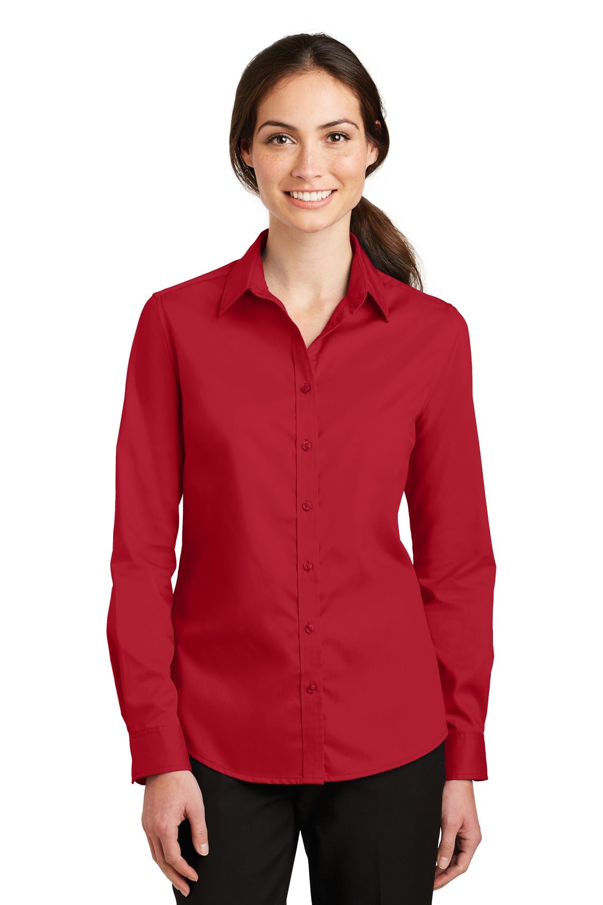 Port Authority® Women's SuperPro Twill Shirt L663