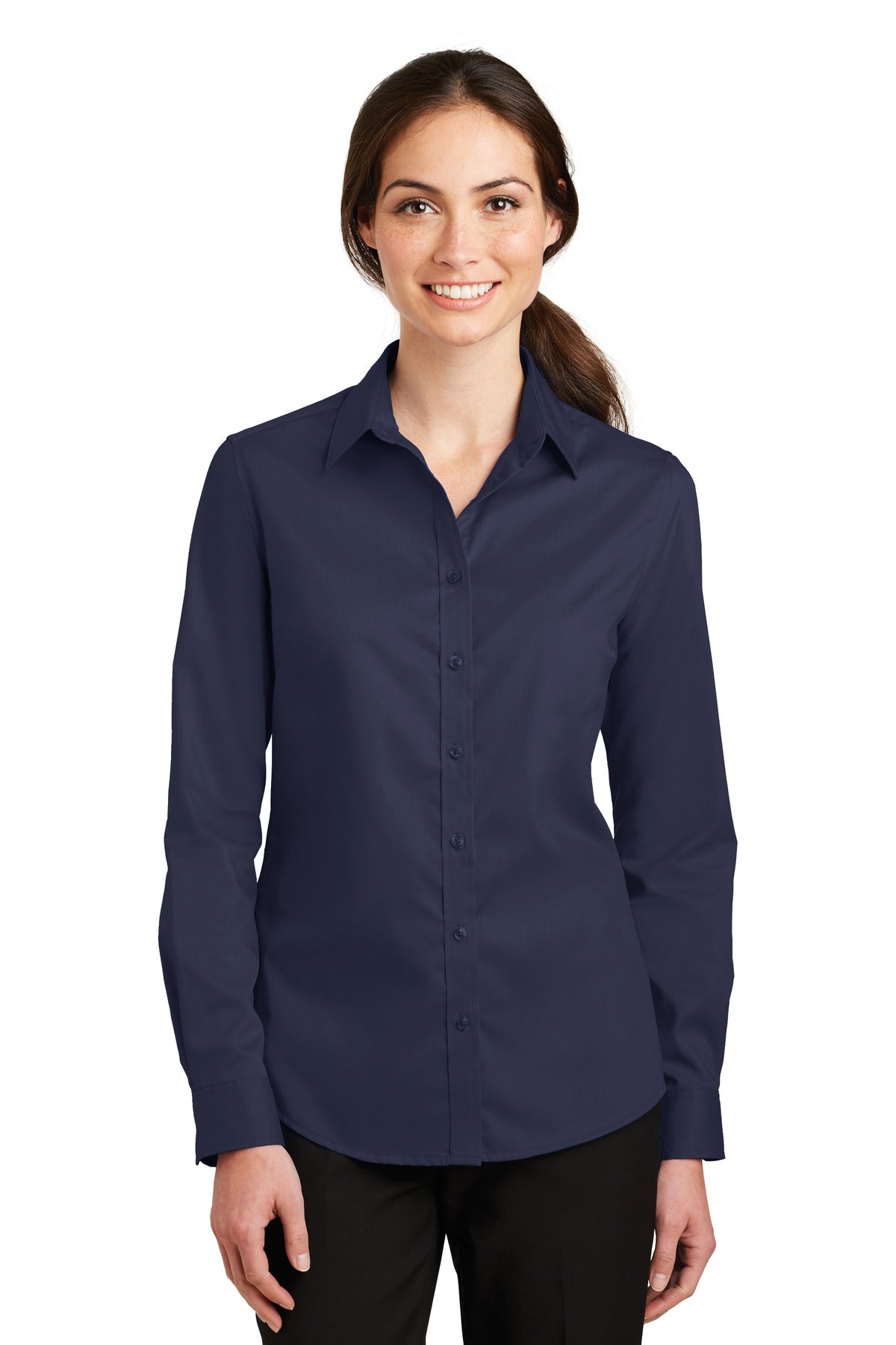 Port Authority® Women's SuperPro Twill Shirt L663