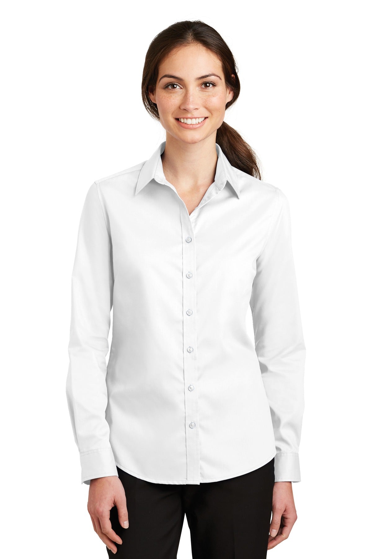 Port Authority® Women's SuperPro Twill Shirt L663
