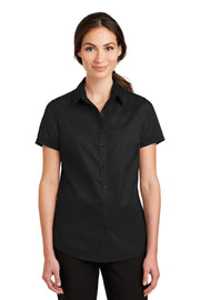 Port Authority® Women's Short Sleeve SuperPro Twill Shirt L664