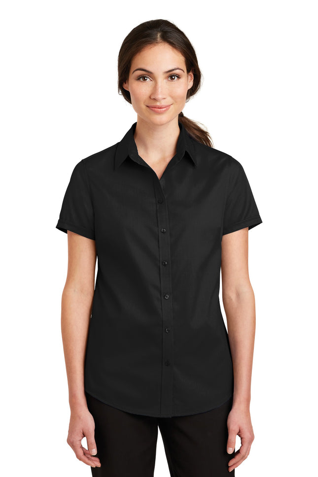 Port Authority ® Women's Short Sleeve SuperPro   Twill Shirt. L664