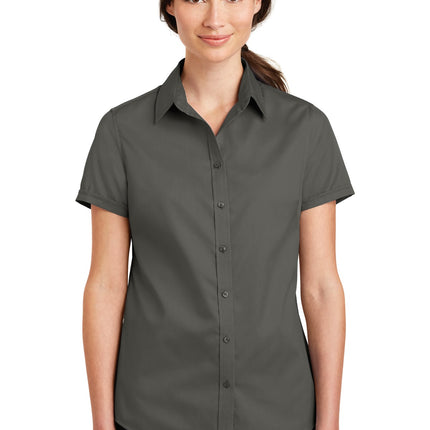 Port Authority ® Women's Short Sleeve SuperPro   Twill Shirt. L664