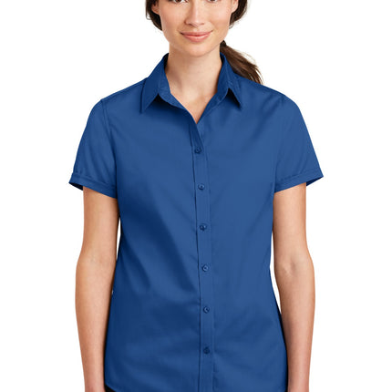 Port Authority ® Women's Short Sleeve SuperPro   Twill Shirt. L664