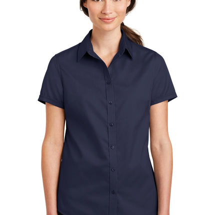 Port Authority ® Women's Short Sleeve SuperPro   Twill Shirt. L664
