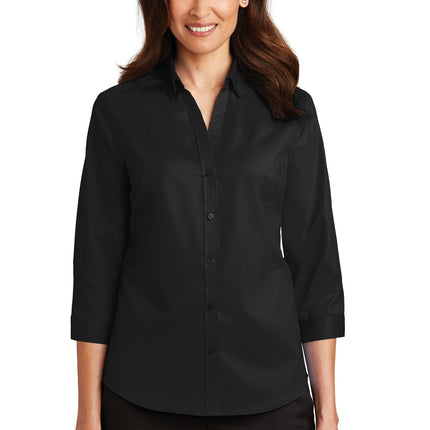 Port Authority ® Women's 3/4-Sleeve SuperPro   Twill Shirt. L665