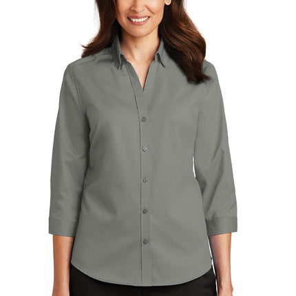 Port Authority ® Women's 3/4-Sleeve SuperPro   Twill Shirt. L665