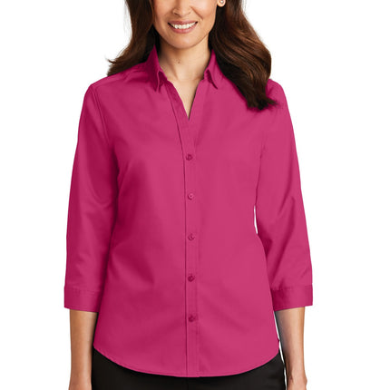 Port Authority ® Women's 3/4-Sleeve SuperPro   Twill Shirt. L665