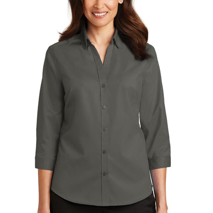 Port Authority ® Women's 3/4-Sleeve SuperPro   Twill Shirt. L665