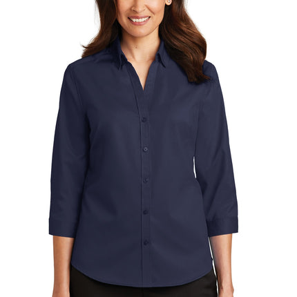 Port Authority ® Women's 3/4-Sleeve SuperPro   Twill Shirt. L665