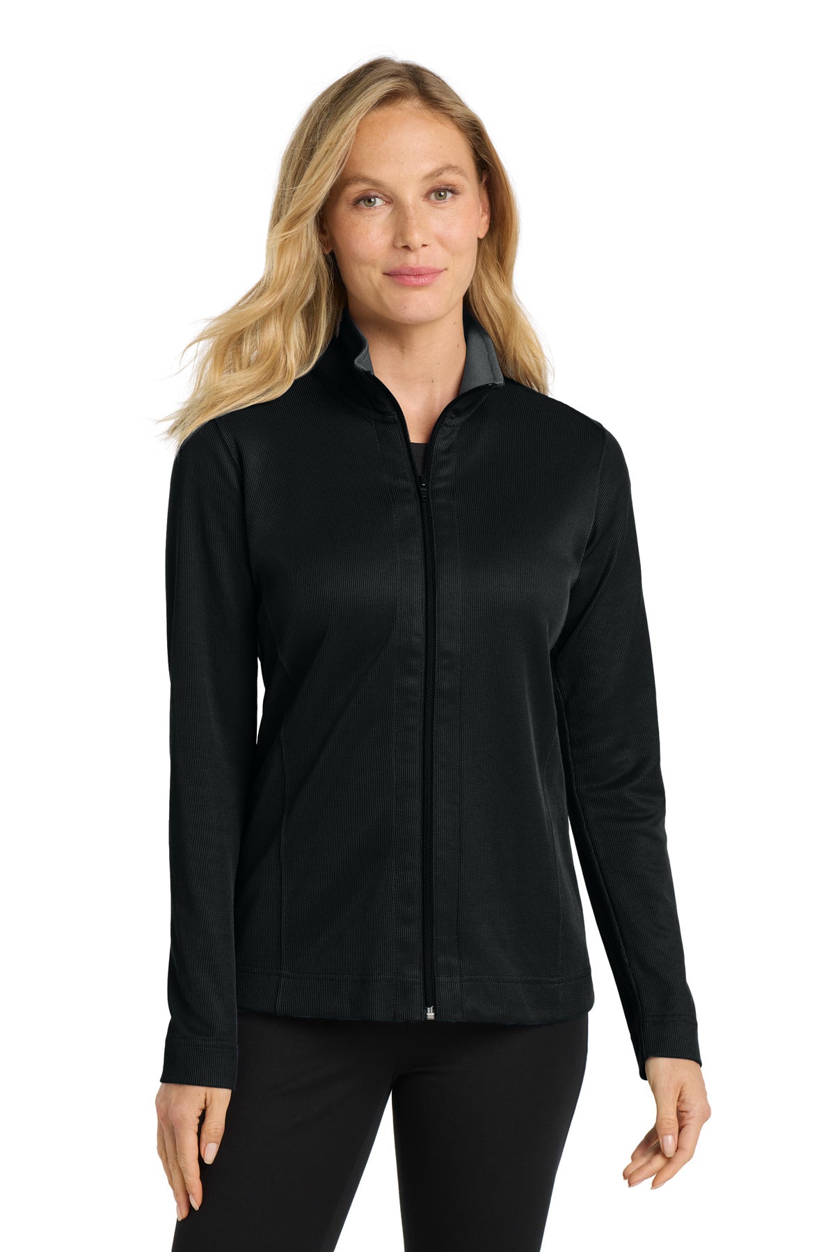 Port Authority® Women's Vertical Texture Full-Zip Jacket L805