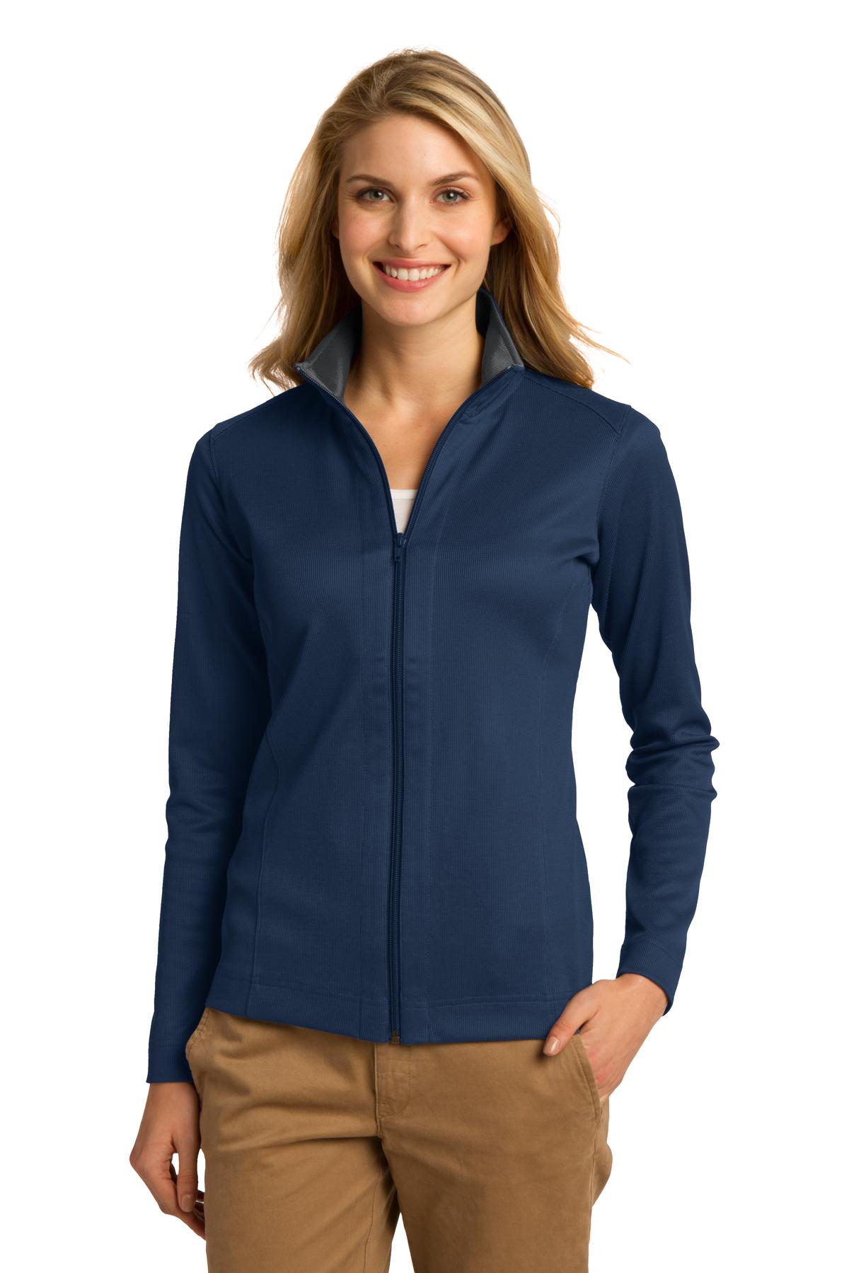Port Authority® Women's Vertical Texture Full-Zip Jacket L805