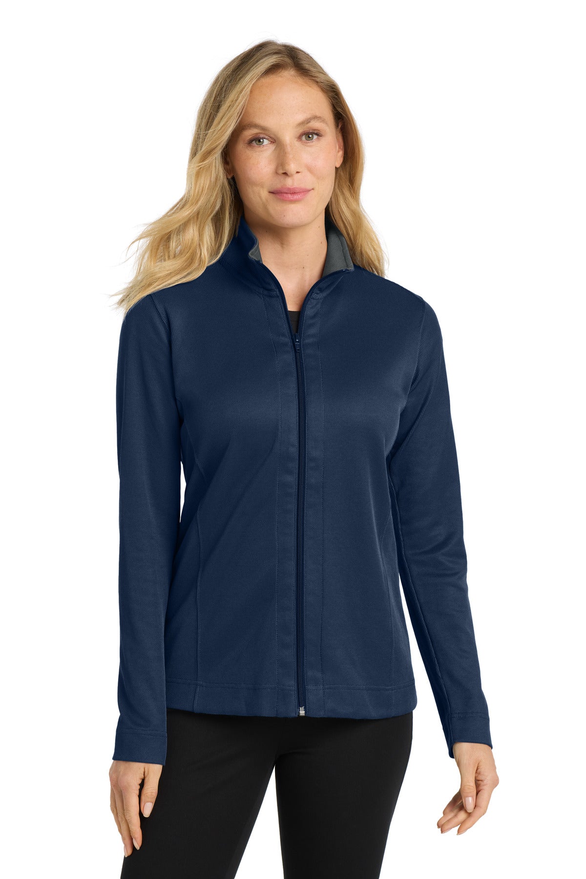Port Authority® Women's Vertical Texture Full-Zip Jacket L805