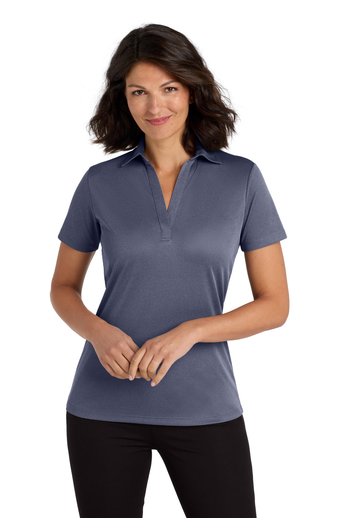 Port Authority  ®  Women's Heathered Silk Touch Performance Polo. LK542