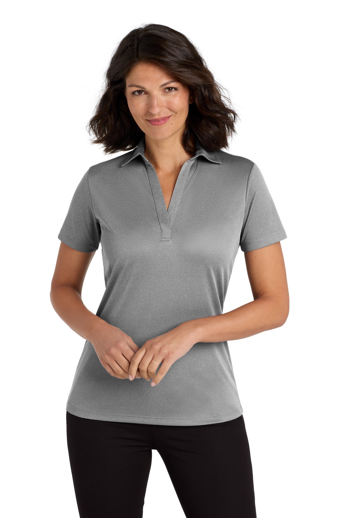 Port Authority  ®  Women's Heathered Silk Touch Performance Polo. LK542