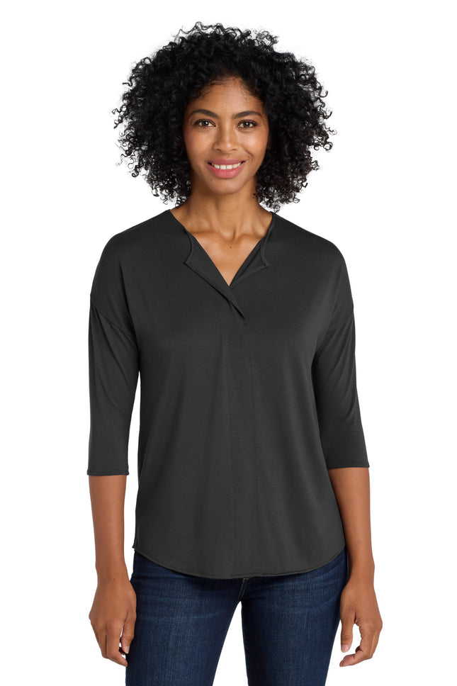 Port Authority ® Women's Concept 3/4-Sleeve Soft Split Neck Top. LK5433
