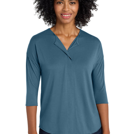Port Authority ® Women's Concept 3/4-Sleeve Soft Split Neck Top. LK5433