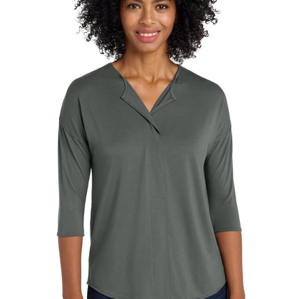 Port Authority ® Women's Concept 3/4-Sleeve Soft Split Neck Top. LK5433