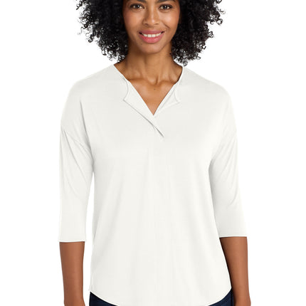 Port Authority ® Women's Concept 3/4-Sleeve Soft Split Neck Top. LK5433