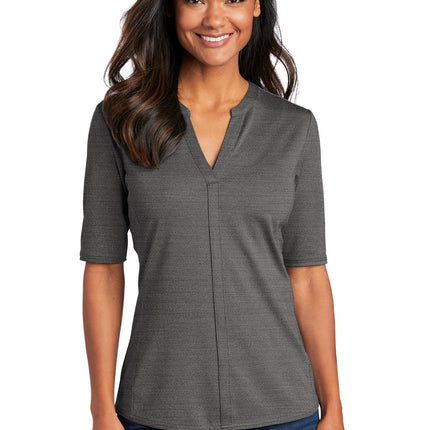 Port Authority  ® Women's Stretch Heather Open Neck Top  LK583