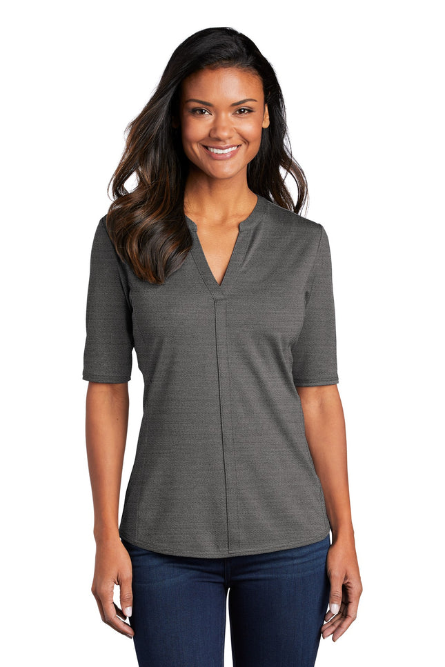 Port Authority  ® Women's Stretch Heather Open Neck Top  LK583